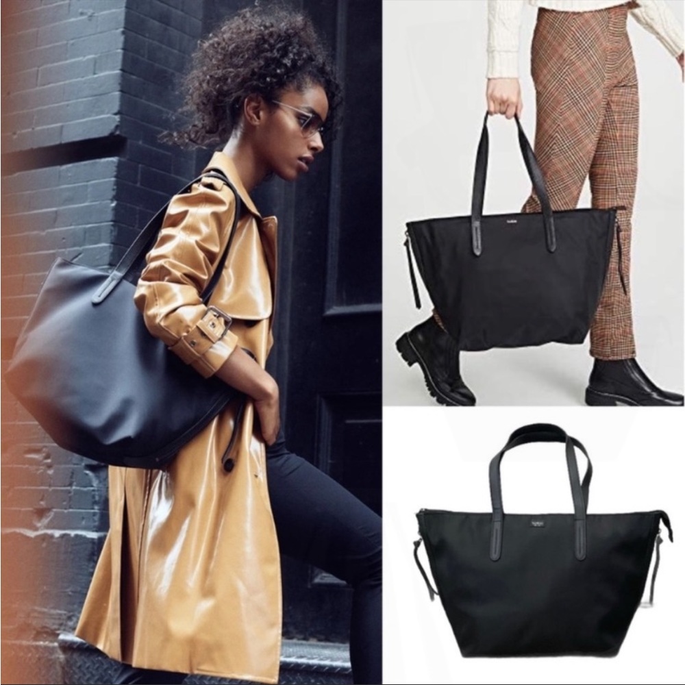 Botkier New York Bond Black Nylon Tote Carry All Bag - Picture 4 of 15